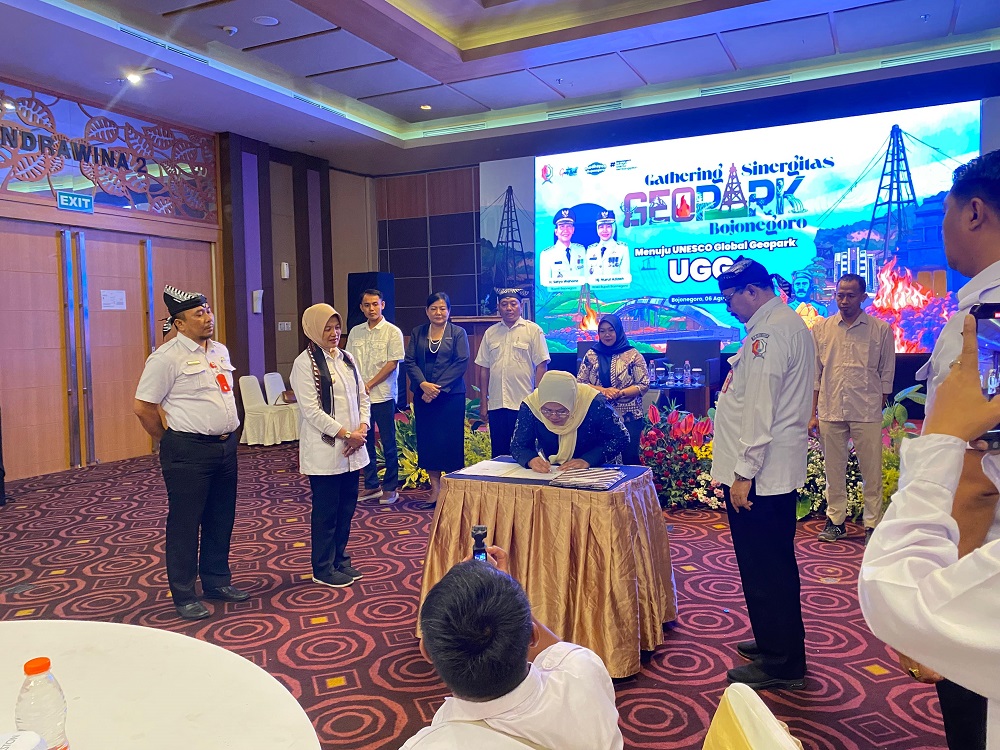 Mitra Strategis, Unigoro Resmi Jalin Kerja Sama dengan Geopark Bojonegoro