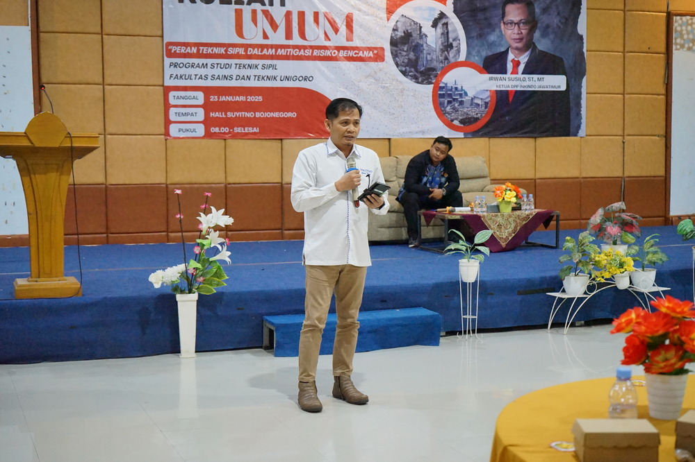 Kuliah Umum Teknik Sipil Unigoro, Bahas Mitigasi Risiko Bencana