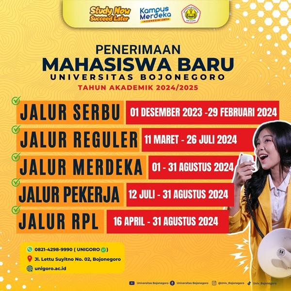 Jalur dan Alur Pendaftaran Mahasiswa Baru